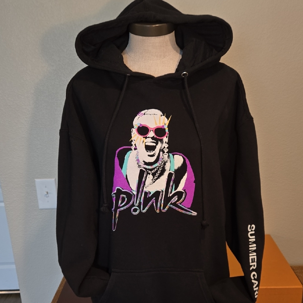 PINK‎ 2023 Tour Black Graphic Hoodie